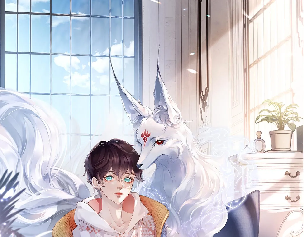 九尾狐校霸盯上我之后免费漫画下拉漫画,第36话 是心动的感觉！3图