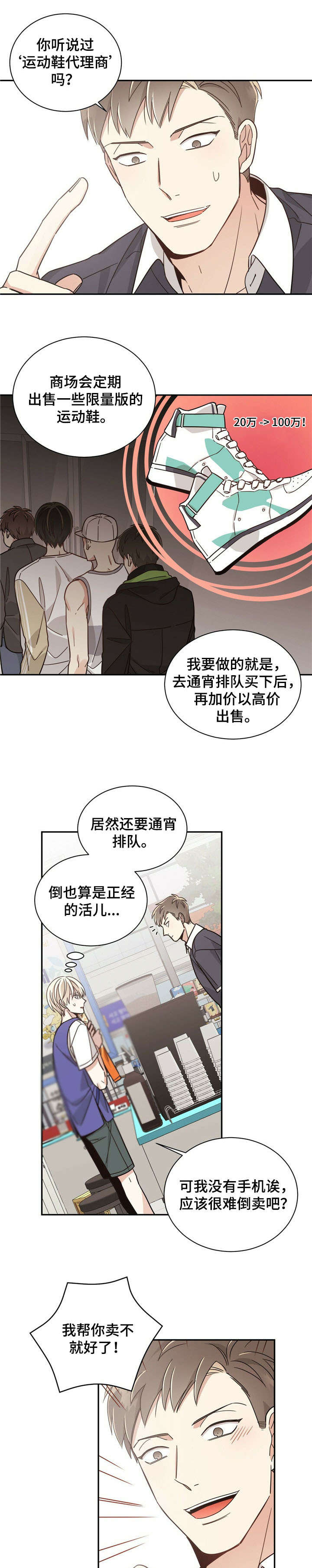 幸运卡片怎么打开漫画,第33章：兼职1图