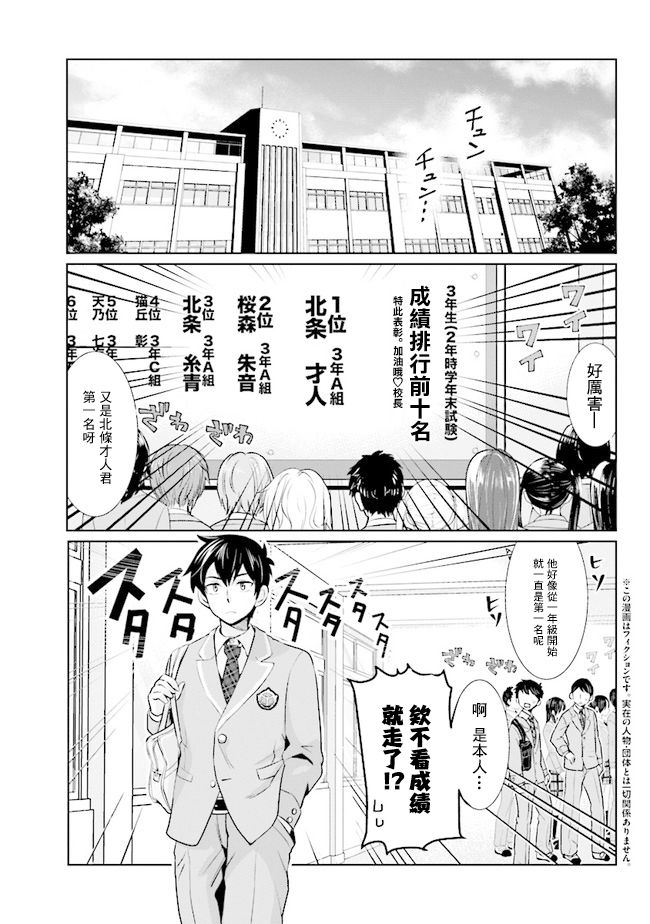 我和班上最讨厌的女生结婚了漫画,第1话3图