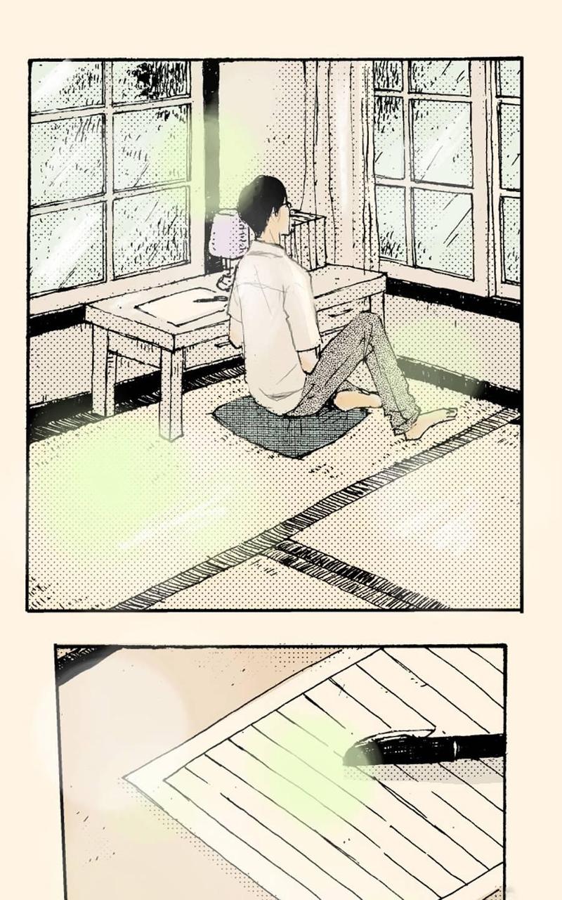 雨中的你文案漫画,第1话5图