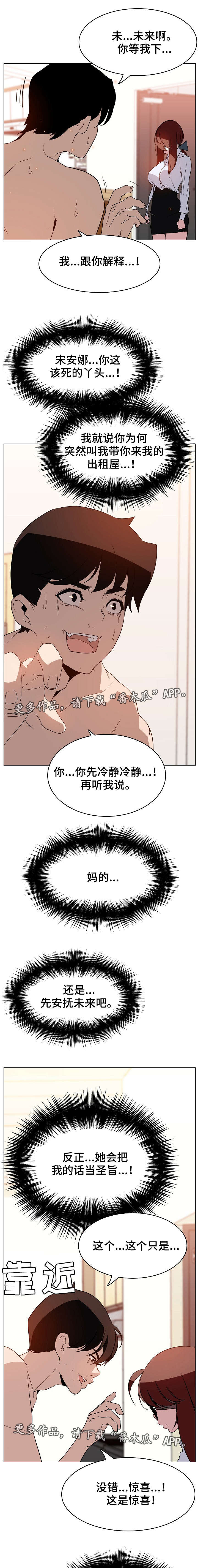 梦到电梯急速下坠漫画,第25章：撒谎1图