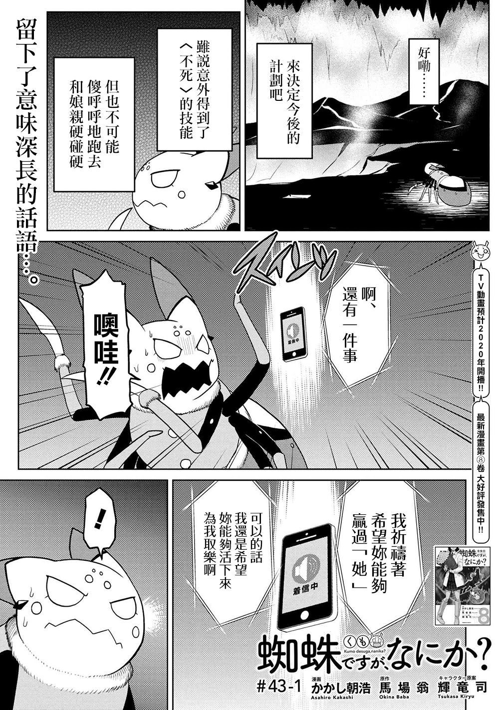 不过是蜘蛛什么的轻小说在哪看漫画,第43.1话1图