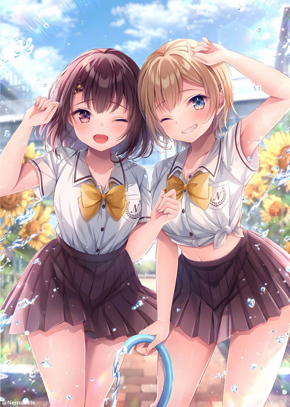 剪头发的同学突然和你对视漫画,第70.5话2图