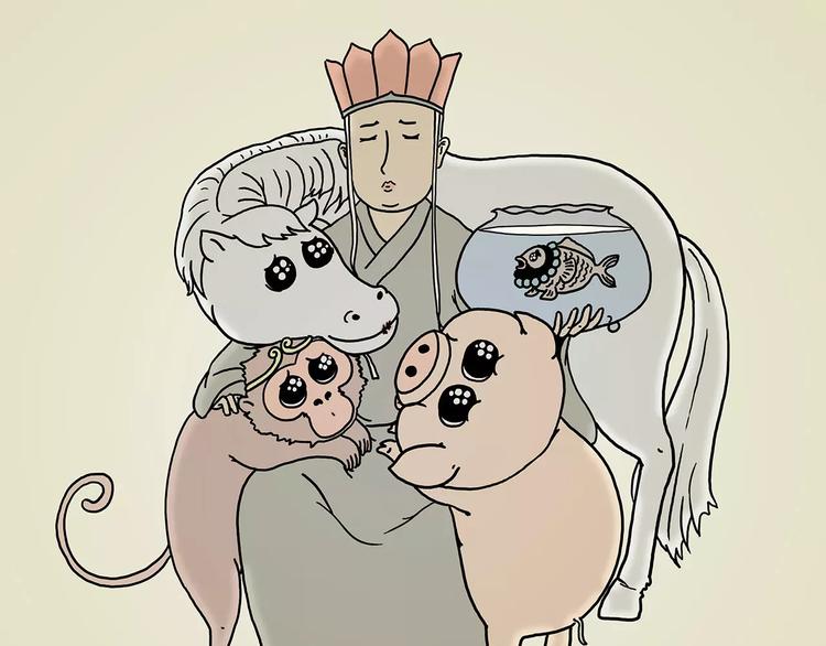 绘心声漫画,师傅的萌宠3图