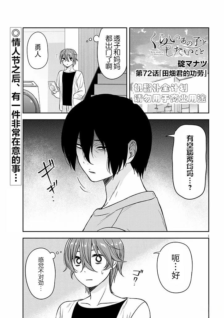 想与阴暗的她一起做的事小说漫画,第72话1图
